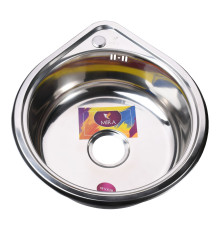 Мийка кухонна врiзна кругла 530х180 Polish MR 530 P Mira