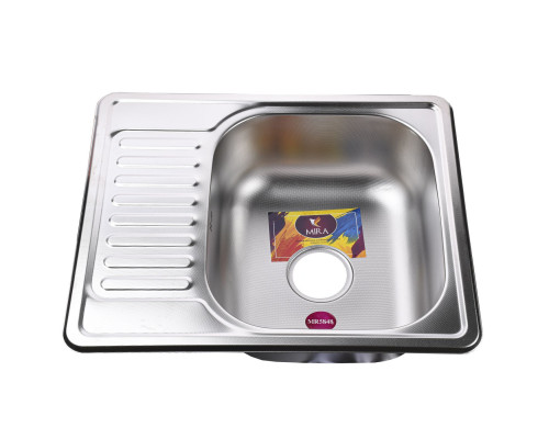 Мийка кухонна врiзна прямокутна з полицею 580х480х180 Decor MR 5848 D Mira