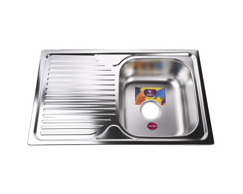 Мийка кухонна врiзна прямокутна з полицею 780х480х180 Satin MR 7848 E Mira