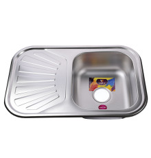 Мийка кухонна врiзна прямокутна з полицею 750х490х180 Decor MR 7549 D Mira