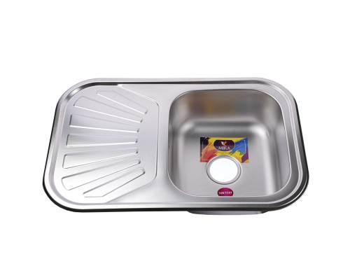 Мийка кухонна врiзна прямокутна з полицею 750х490х180 Decor MR 7549 D Mira