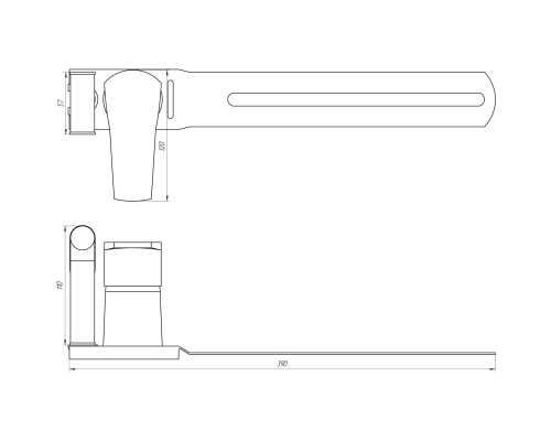 Змішувач для біде Globus Lux QUEENSLAND GLQU-0206