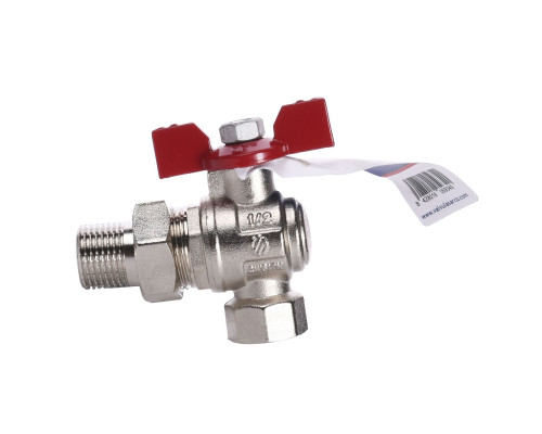 Кран кульовий ARCO  1/2″ SENA 154303 кутовий з американкою (754303)