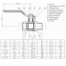 Кран кульовий прямий SOLOMON 1 1/2″ ЗВ ЖР PN40 В1002FM