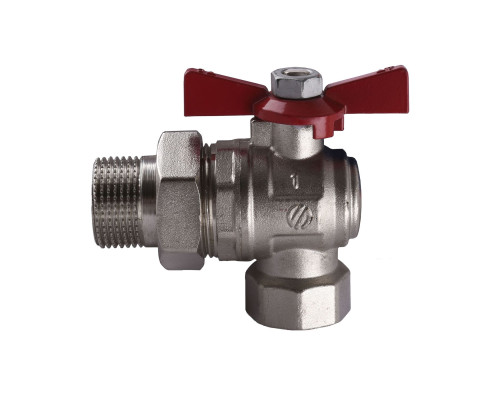 Кран кульовий ARCO 1″ SENA 154305 кутовий з американкою  (754305)