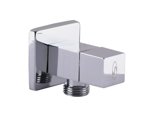 Кран напівобертовий кутовий SOLOMON 1/2″х3/4″ CUBE 7078