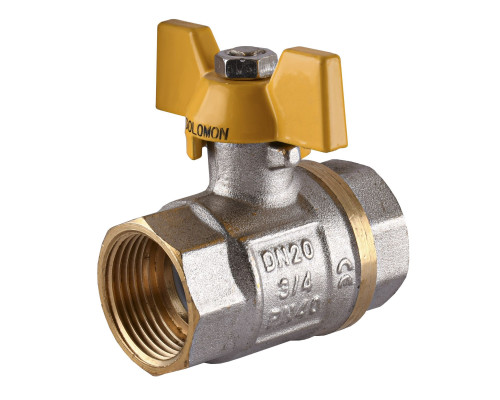 Кран кульовий прямий SOLOMON 3/4″ ВВЖБ PN40 B1007