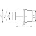 Муфта із зовнішньою різьбою APE ITALY 701 L 1″x32