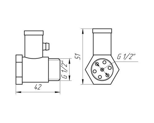 Клапан зворотній підривний 1/2″ HT158