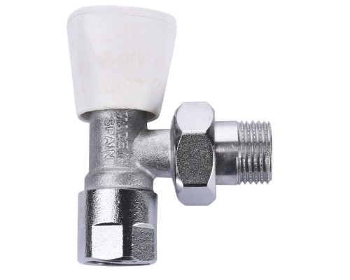 Кран радіаторний кутовий ARCO 1/2″ з ущільнювачем вентiльний 503605