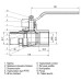 Кран кульовий прямий SELBA 2″ ЗВ КР SL1505