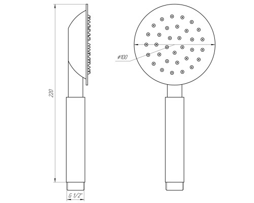 Душова лійка Globus Lux SUS-001H