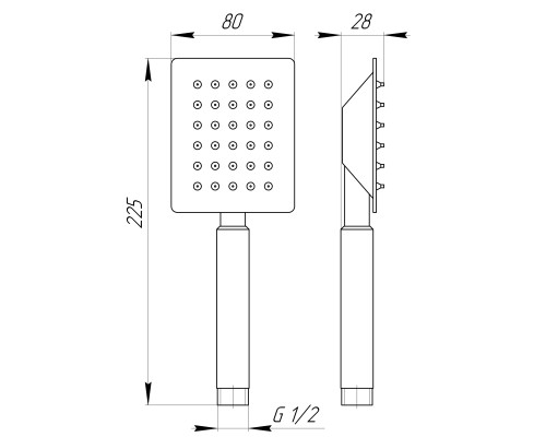 Душова лійка Globus Lux SUS-001Q