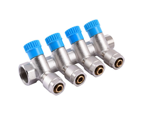 Колектор CRISTAL 3/4Gх1/2*16 - 4-ою (під 35 *) з перекриття (NM-1016)