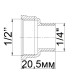 Перехідник редукційний 1/2″х1/4″ВЗ латунний 639Б