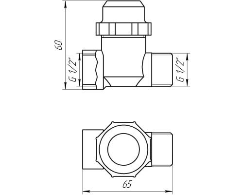 Фільтр грубого очищення SOLOMON 1/2″ ЗВ нікель з відстійником (8015) TD1053