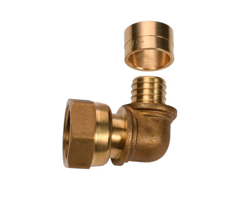 Коліно натяжне з накидною гайкою ISOLTUBEX 20x1/2″ СTMCC2012
