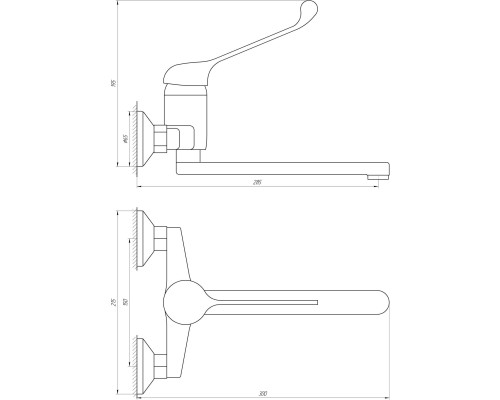 Змішувач для кухні Globus Lux CLINIC GLCA-1044
