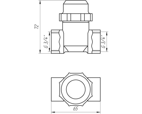 Фільтр грубого очищення SOLOMON 3/4″ ВВ нікель з відстійником (8014) TD1052