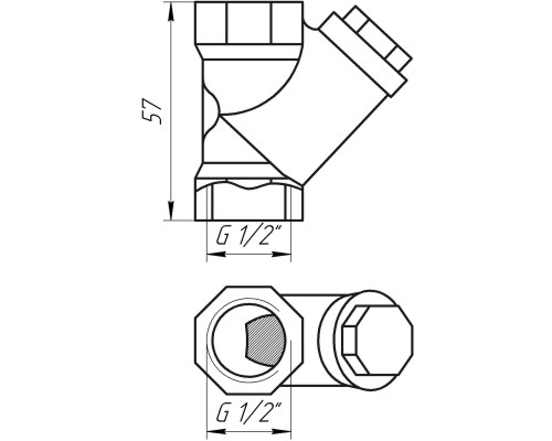 Фільтр грубого очищення для газу ITAP 1/2″ 193