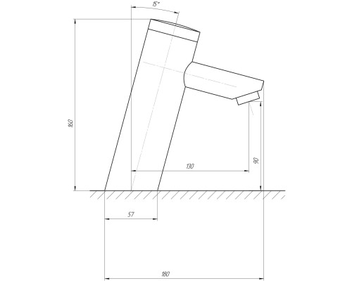 Монокран інфрачервоний для умивальника TREMOLADA TREMO-8501 BATTERY