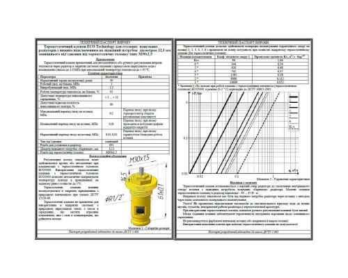 Клапан OUTER під термоголовку М30x1,5 панельного радіатора 1/2″З ECO5029 ECO Technology (на трубу)