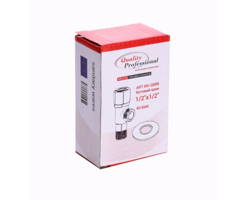 Кран кульовий кутовий Professional 1/2″х1/2″ NV-QP888