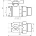 Кран кульовий ARCO    1″ SENA 154105 прямий з американкою (754105)