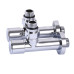 Кран вентильний кутовий з американкою SOLOMON LUX 1/2″ CHROM 7777 (2шт. КОМПЛЕК )   (1уп)