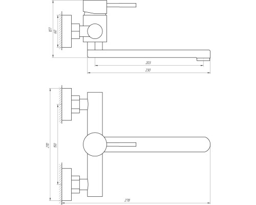 Змішувач для кухні Globus Lux ALPEN SBT1-104