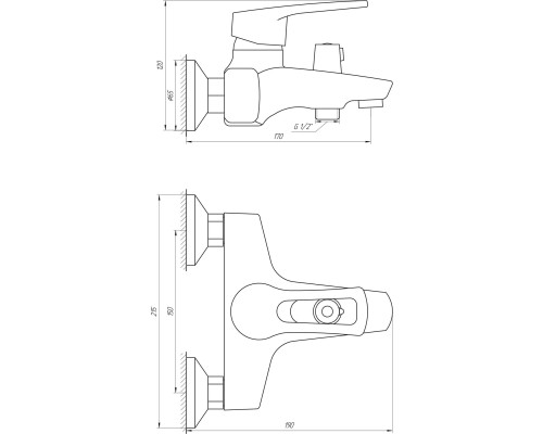 Змішувач для ванни DOMINO SIRIUS DSV-102NE
