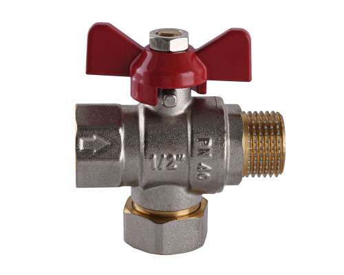 Кран кульовий прямий з фільтром SOLOMON 1/2″ ЗВ КБ PN40 3888
