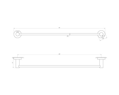 Тримач рушників Globus Lux SS 8402-60  SUS304