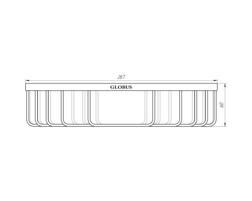 Поличка кутова Globus Lux SS 8499