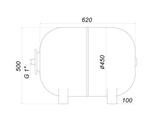 Гідроакумулятор   80л Zilmet ultra-pro 10bar ГОРИЗОНТАЛЬНИЙ ( 1100008005 )
