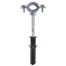 Хомут в зборi CR     3/8″ (16-19мм) з гвинтом-шурупом 8*80 та дюбелем в уп., сірий