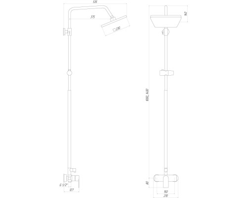 Душова система Globus Lux NIAGARA GLN-0005