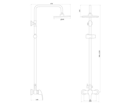 Душова система Globus Lux Solly GLSO-0044
