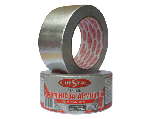 Стрічка алюмінієва армована CRISTAL 48мм х 20м
