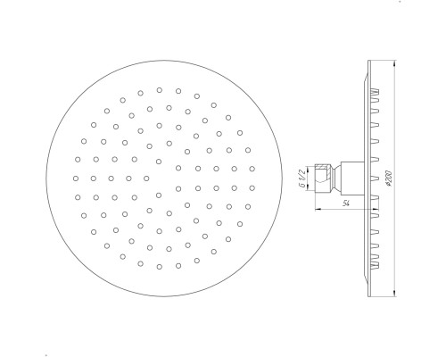 Душова лійка Globus Lux ST-0200-R