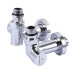 !Набір Кран вентильний кутовий з американкою SOLOMON LUX 1/2″ CHROM 7777_TEN (1уп.)