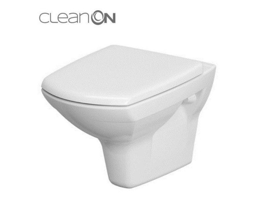 CET Cersanit 548 CARINA NEW CLEAN ON підвісний з кришкою дюропласт ліфт