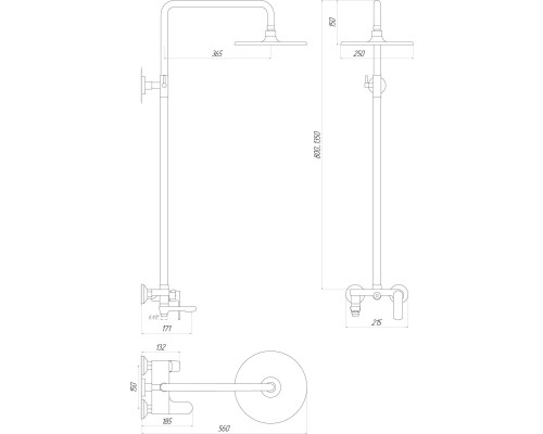 Душова система Globus Lux LAGUNA GLA-0002N