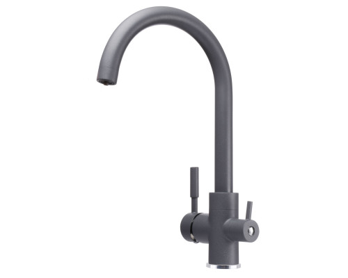 Змішувач для кухні під осмос Globus Lux LAZER GLLR-0333-3-TITANIUM
