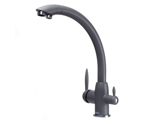 Змішувач для кухні під осмос Globus Lux LAZER GLLR-0777-3-TITANIUM