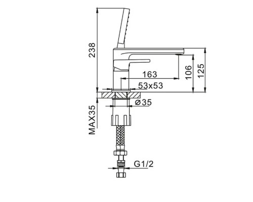 Змішувач для ванни Globus Lux Milano GLM-0109