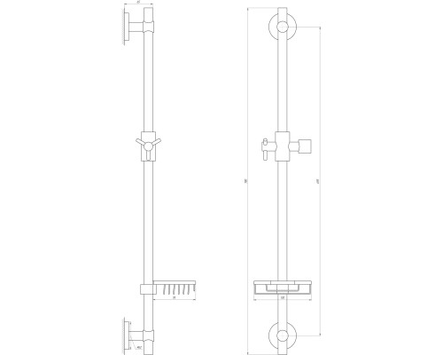 Душова стійка Globus Lux BT-1107C, в блістері