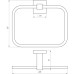 Тримач рушників Globus Lux SQ 9407 SUS304