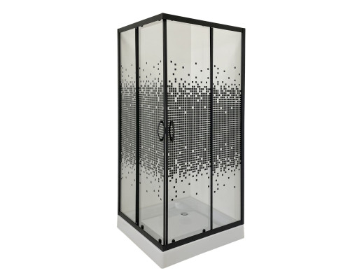 Душова кабіна квадратна NER L90TB.Mosaic (L90B.Mosaic) BRAVO (2уп.)