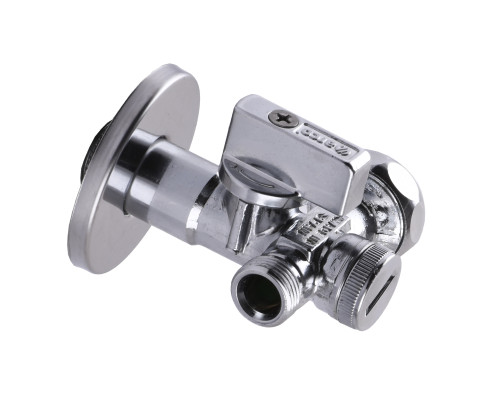 Кран кульовий кутовий подвійний ARCO 1/2″х 3/4″х3/8″ DUAL29